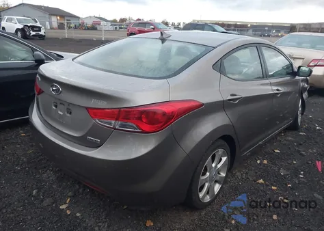 2012 Hyundai Elantra Limited from USA, damaged, VIN 5NPDH4AE7CH102141